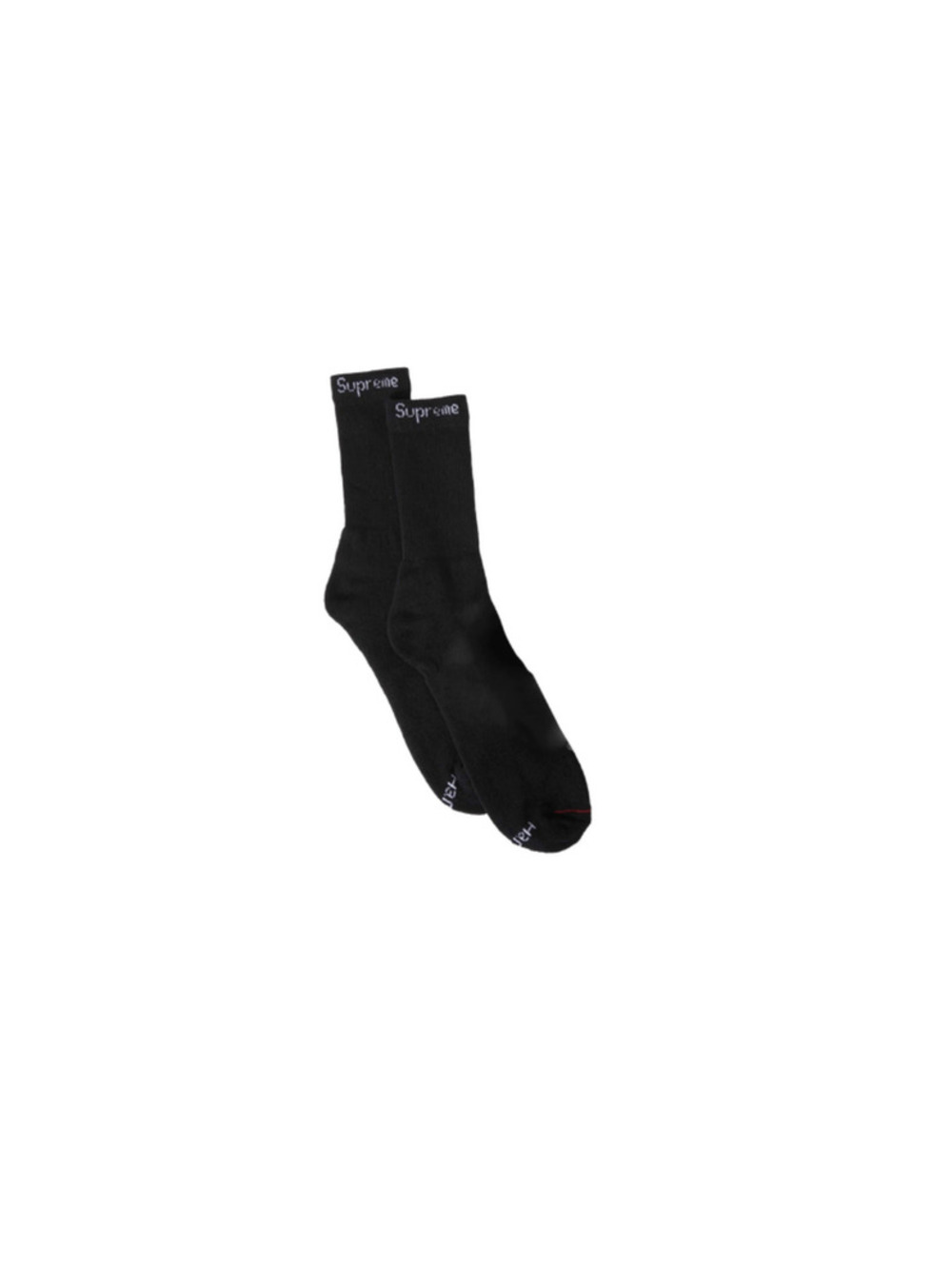 Supreme x Hanes Crew Socks Black 4 Pack